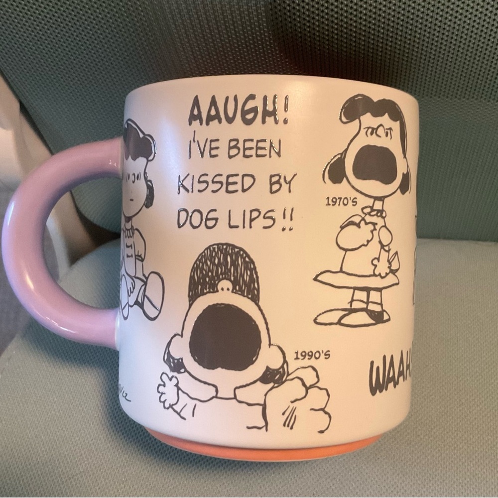 Hallmark Peanuts 75th Anniversary Lucy Mug with Purple Handle NWT - Picture 4 of 4